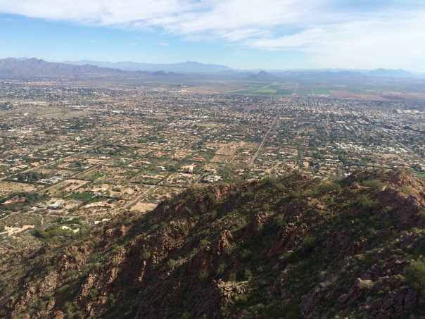 View from the top of Camelback Mountain Phoeniz, AZ (stronglikemycoffee.com)